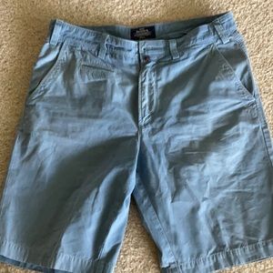 Men’s Mason’s medium blue cotton twill shorts